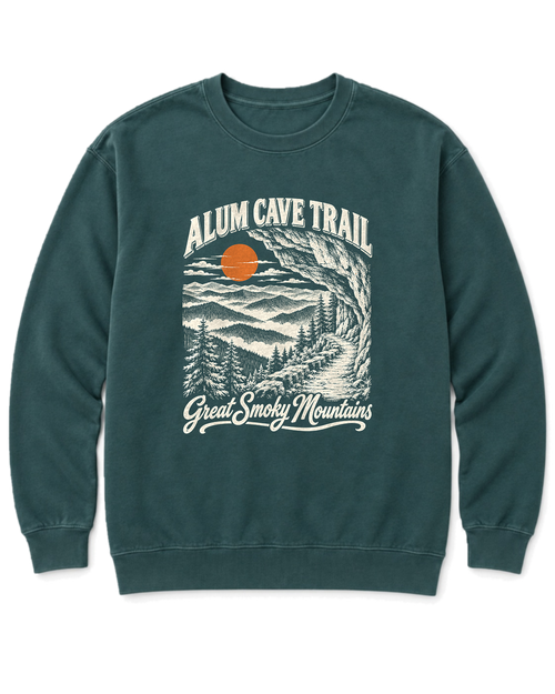 Alum Cave Trail Sweatshirt - Blue Spruce