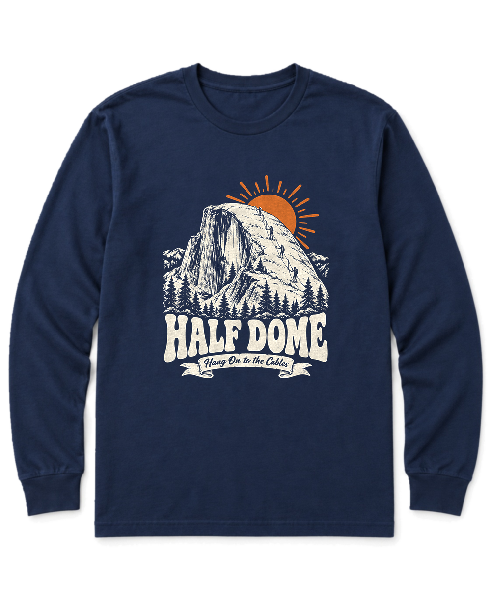 Half Dome Long Sleeve Shirt - Navy
