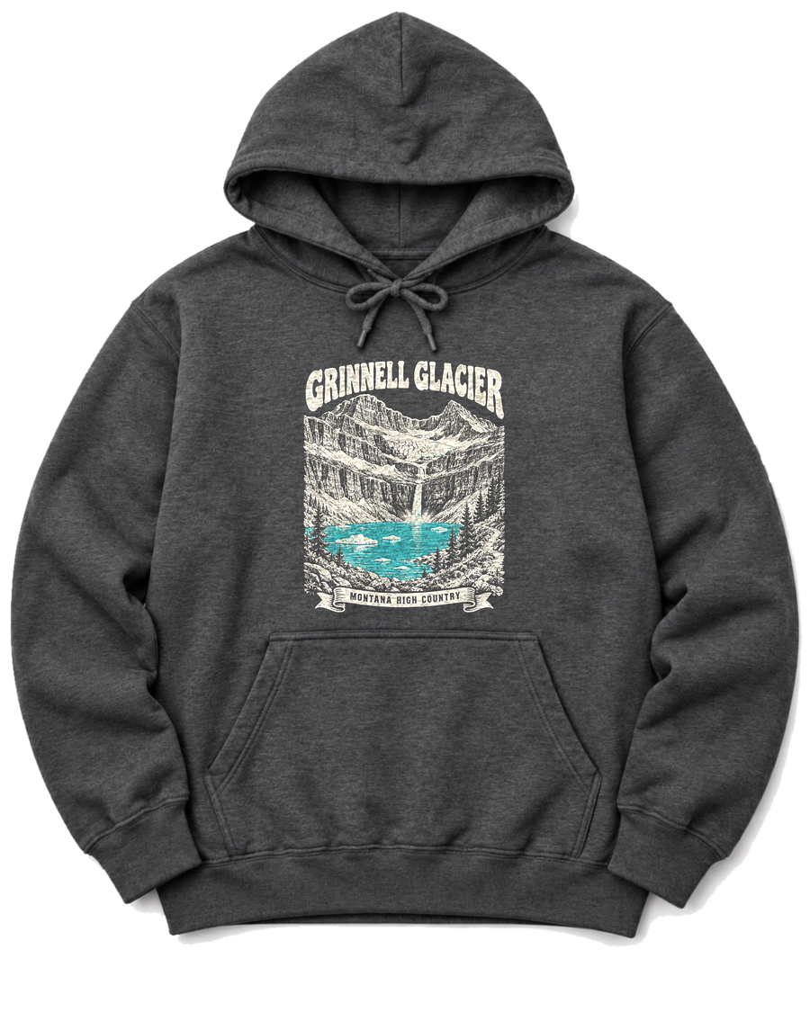 Grinnell Glacier Hoodie - Dark Heather