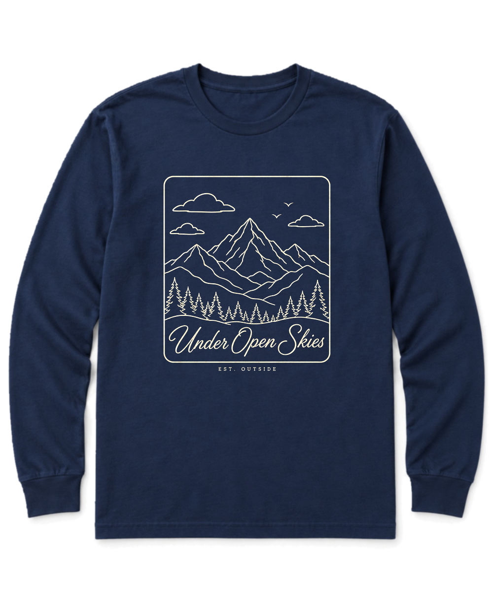 Under Open Skies Long Sleeve Shirt - Navy