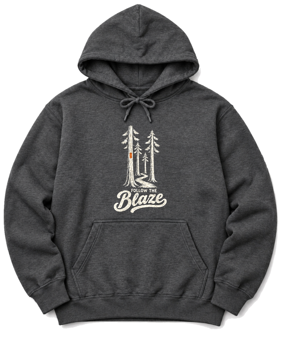 Follow the Blaze Hoodie - Dark Heather