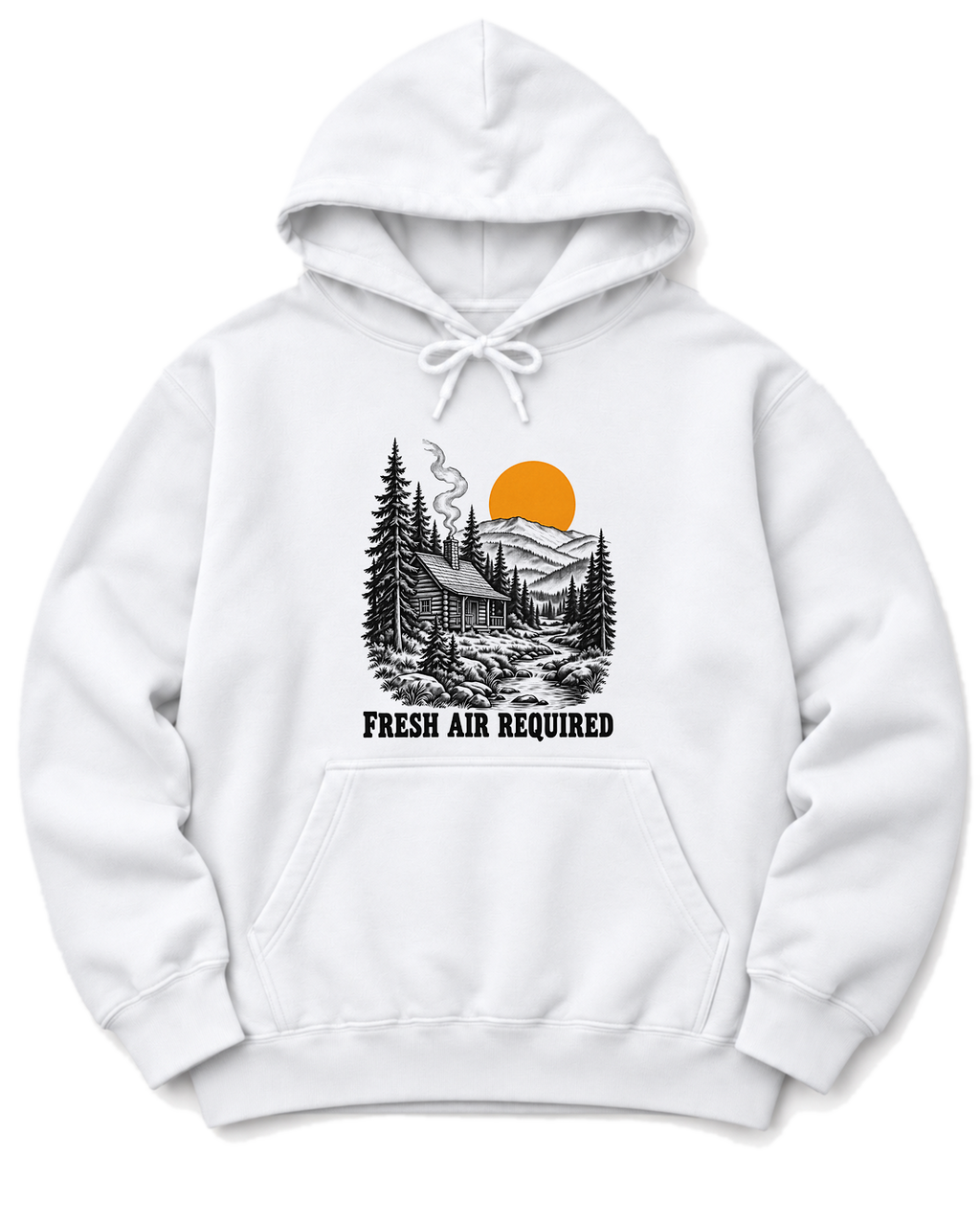 Fresh Air Required Hoodie - White