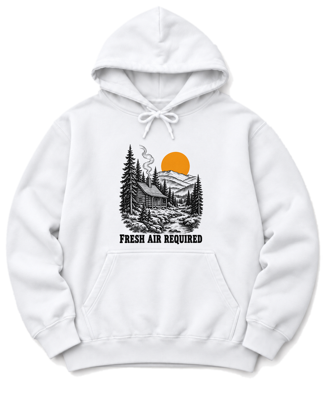 Fresh Air Required Hoodie - White