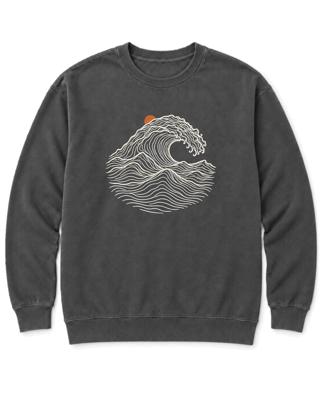 Ocean Wave Sweatshirt - Pepper