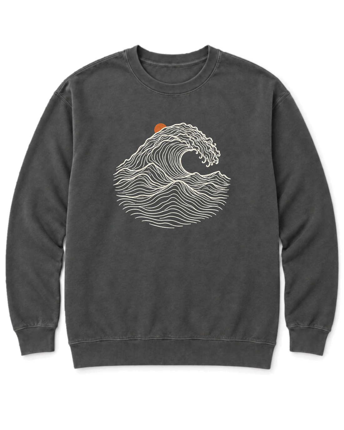 Ocean Wave Sweatshirt - Pepper