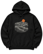 Pine Ridge Moon Hoodie - Black