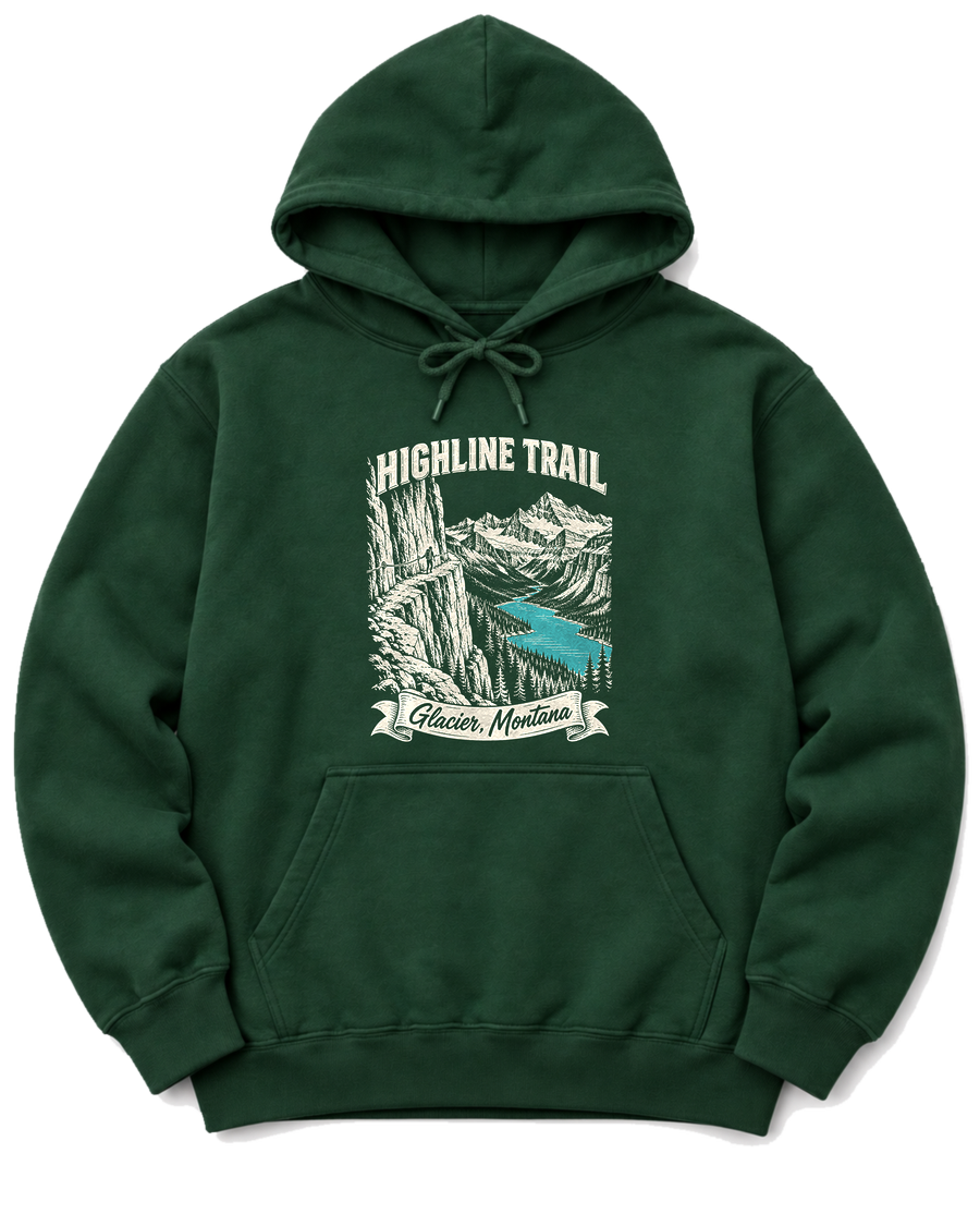 Highline Trail Hoodie - Forest Green