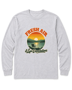 Fresh Air & Low Expectations Long Sleeve Shirt - Ash