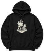 Upside-Down Map Hoodie - Black