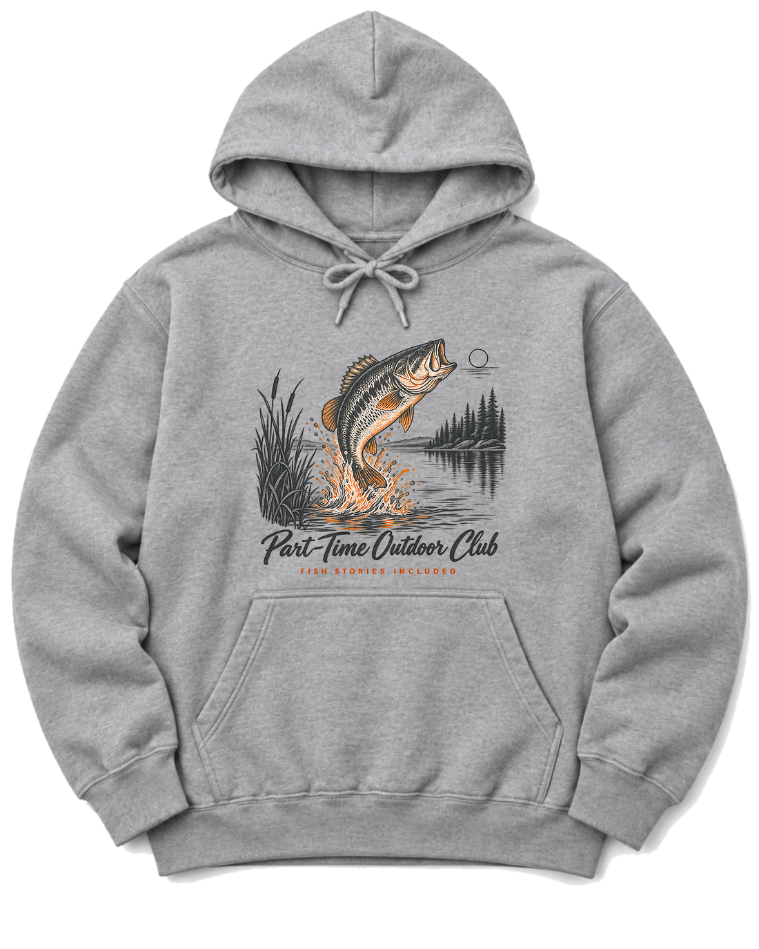 Fish Stories Included Hoodie - Sport Grey