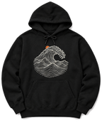 Ocean Wave Hoodie - Black