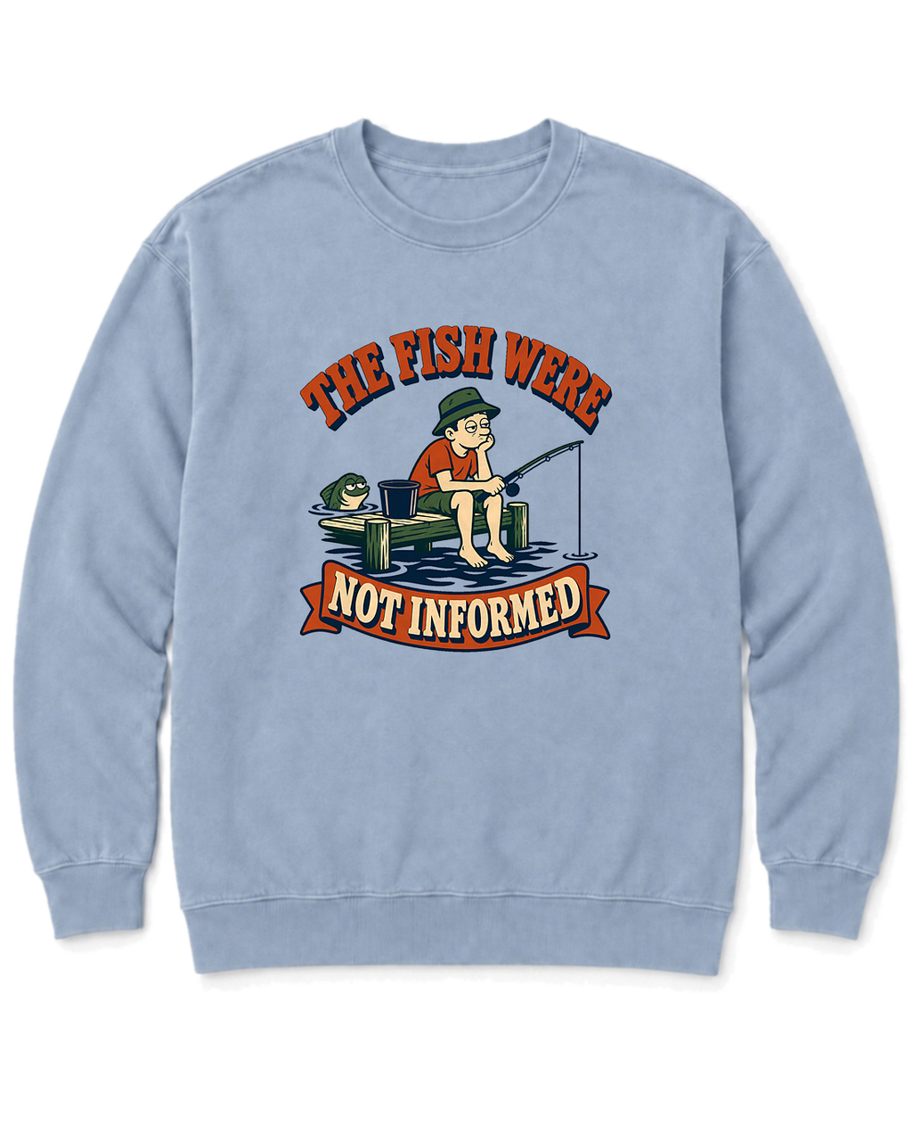 The Fish Were Not Informed Sweatshirt - Chambray