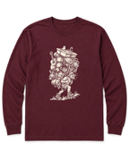 Overpacked Hiker Long Sleeve Shirt - Maroon