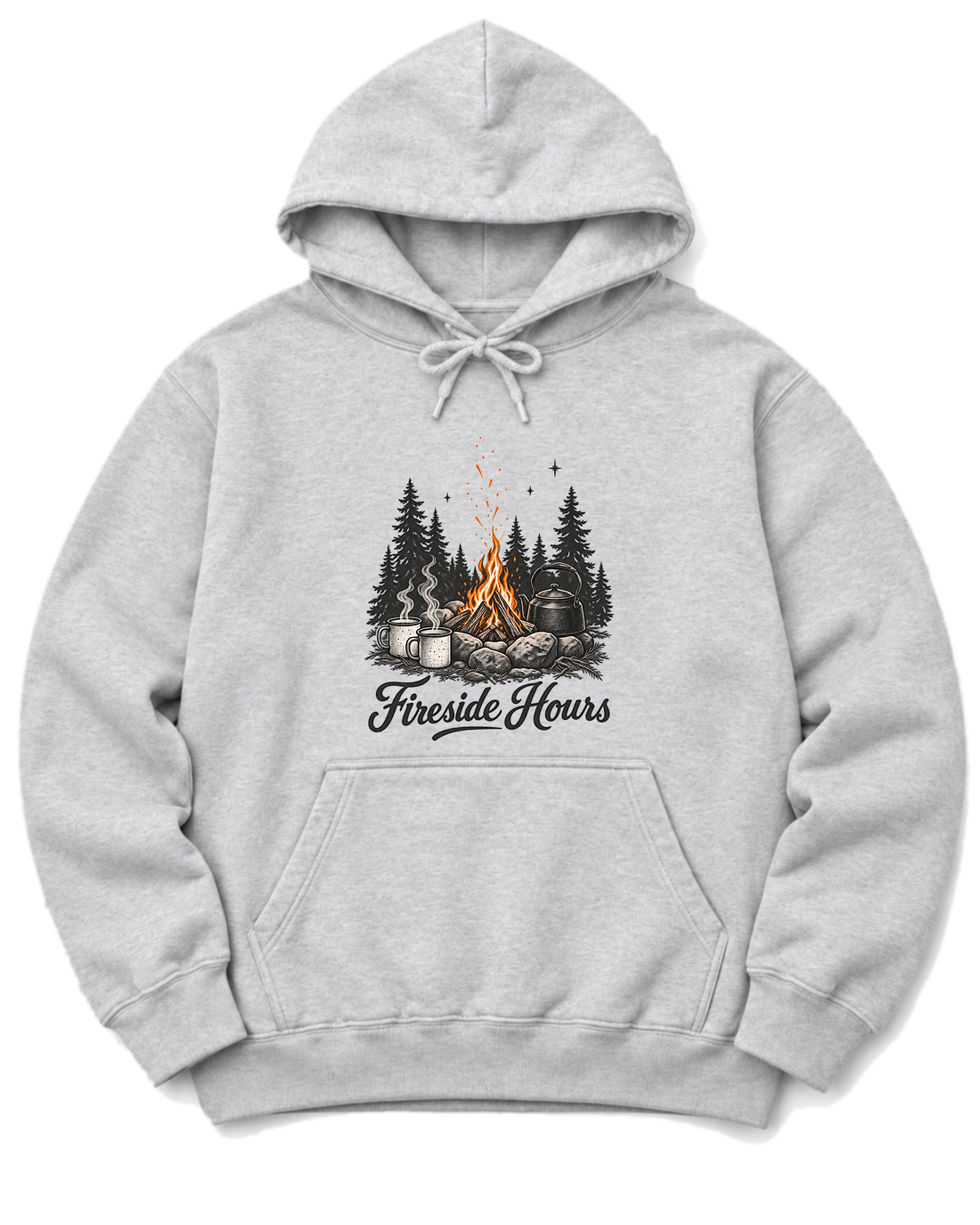 Fireside Hours Hoodie - Ash