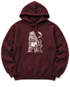 Grill Master Grizzly Hoodie - Maroon