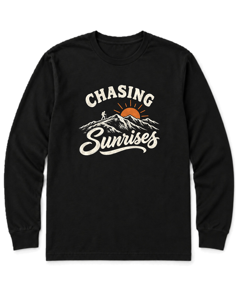 Chasing Sunrises Long Sleeve Shirt - Black