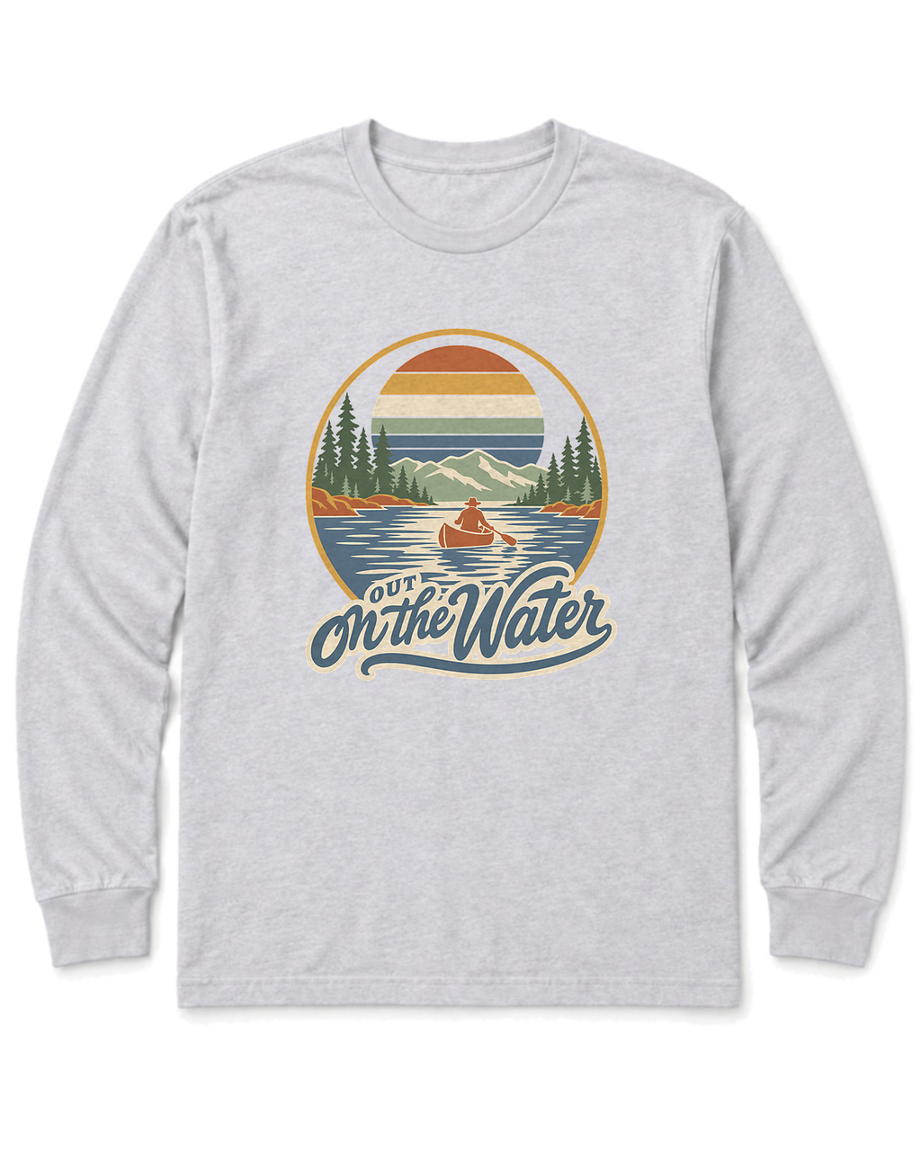 Out on the Water Long Sleeve Shirt - Ash