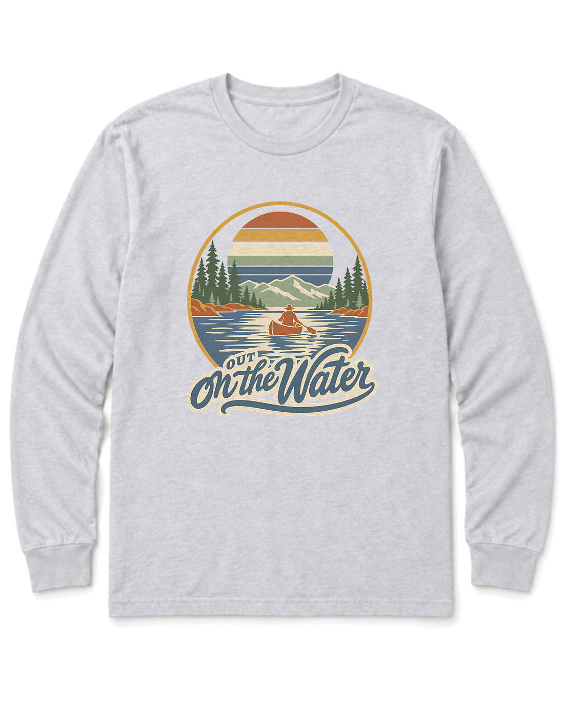 Out on the Water Long Sleeve Shirt - Ash