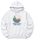 Where the Pines Meet the Sea Hoodie - White