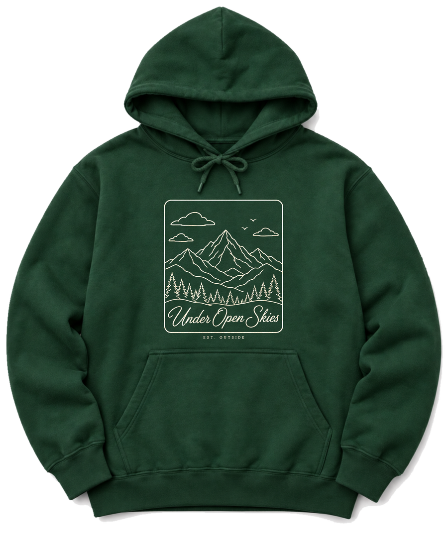Under Open Skies Hoodie - Forest Green