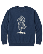 Tree Pose Bear Sweatshirt - True Navy