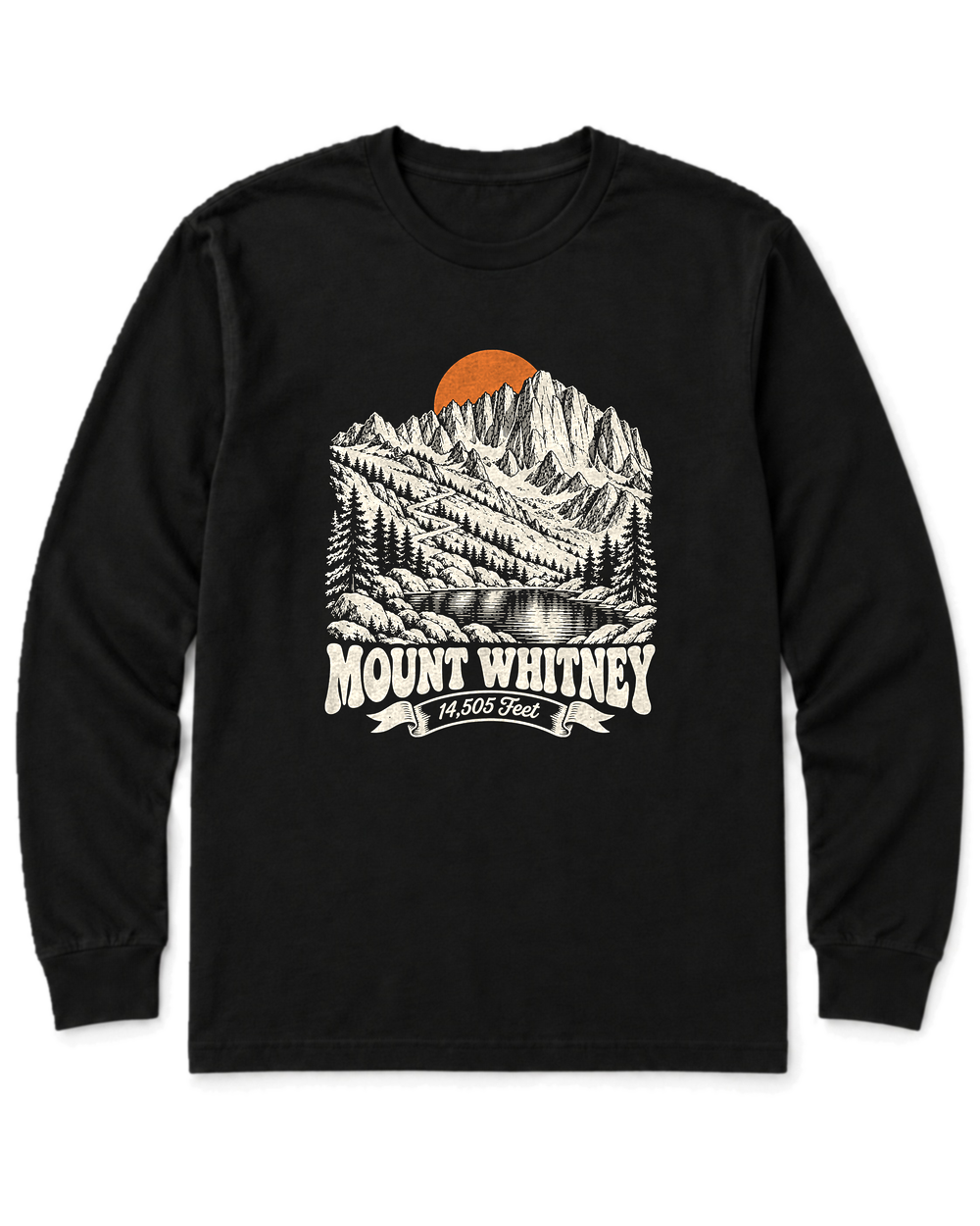 Mount Whitney Long Sleeve Shirt - Black