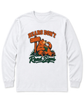 Bears Don't Read Signs Long Sleeve Shirt - White
