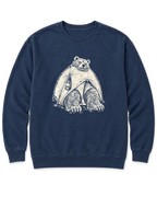 Bear in a Tiny Tent Sweatshirt - True Navy