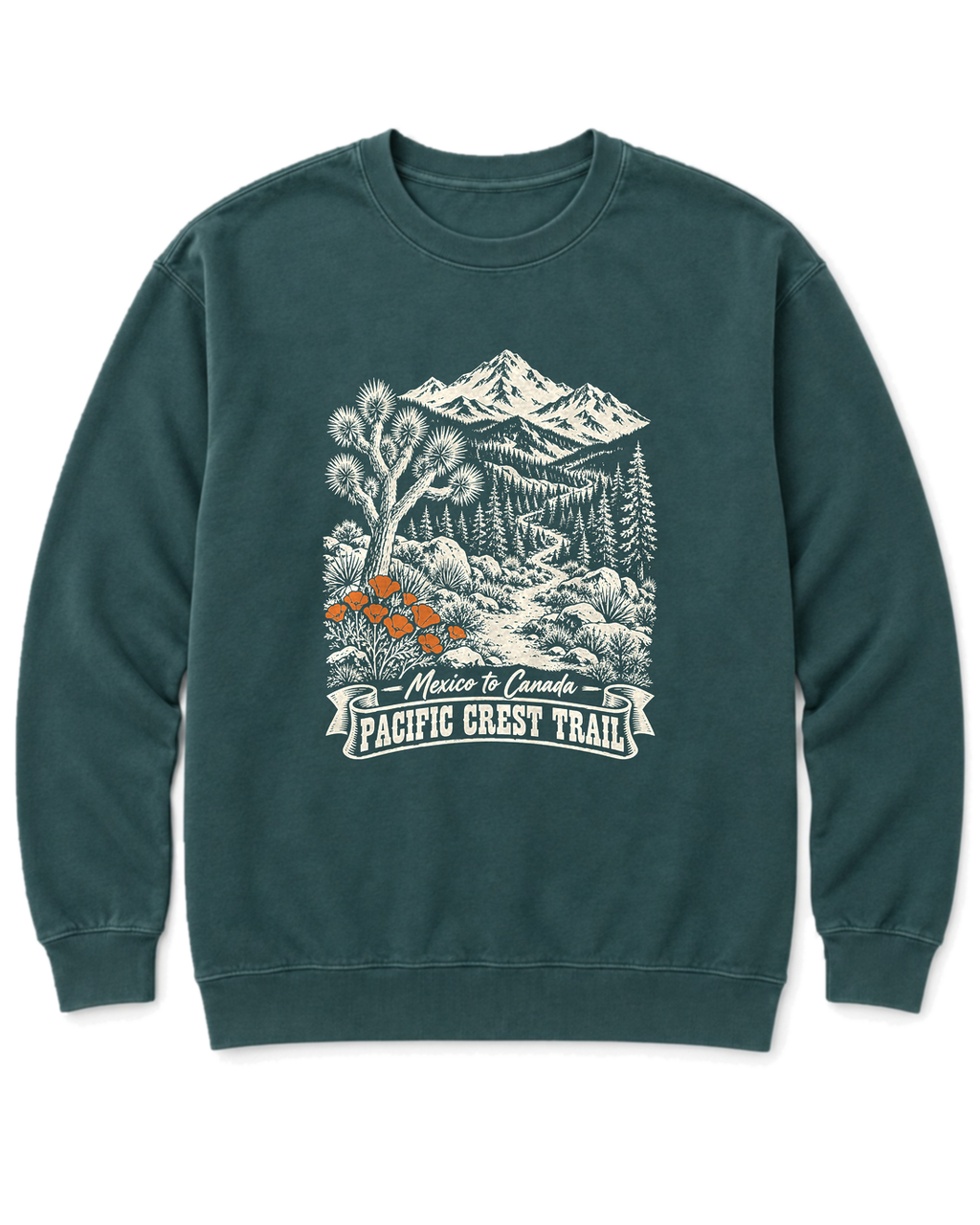 Pacific Crest Trail Sweatshirt - Blue Spruce