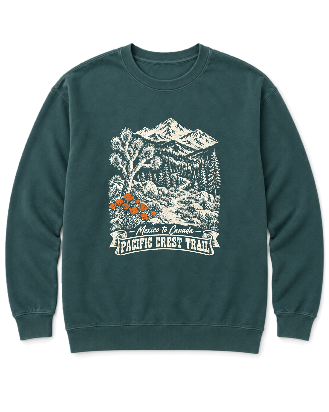 Pacific Crest Trail Sweatshirt - Blue Spruce