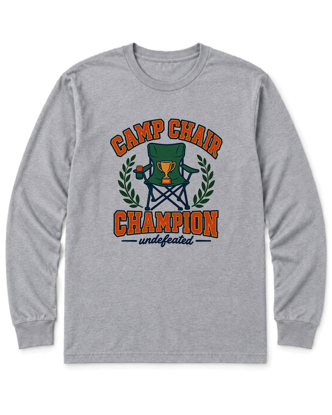 Camp Chair Champion Long Sleeve Shirt - Sport Grey