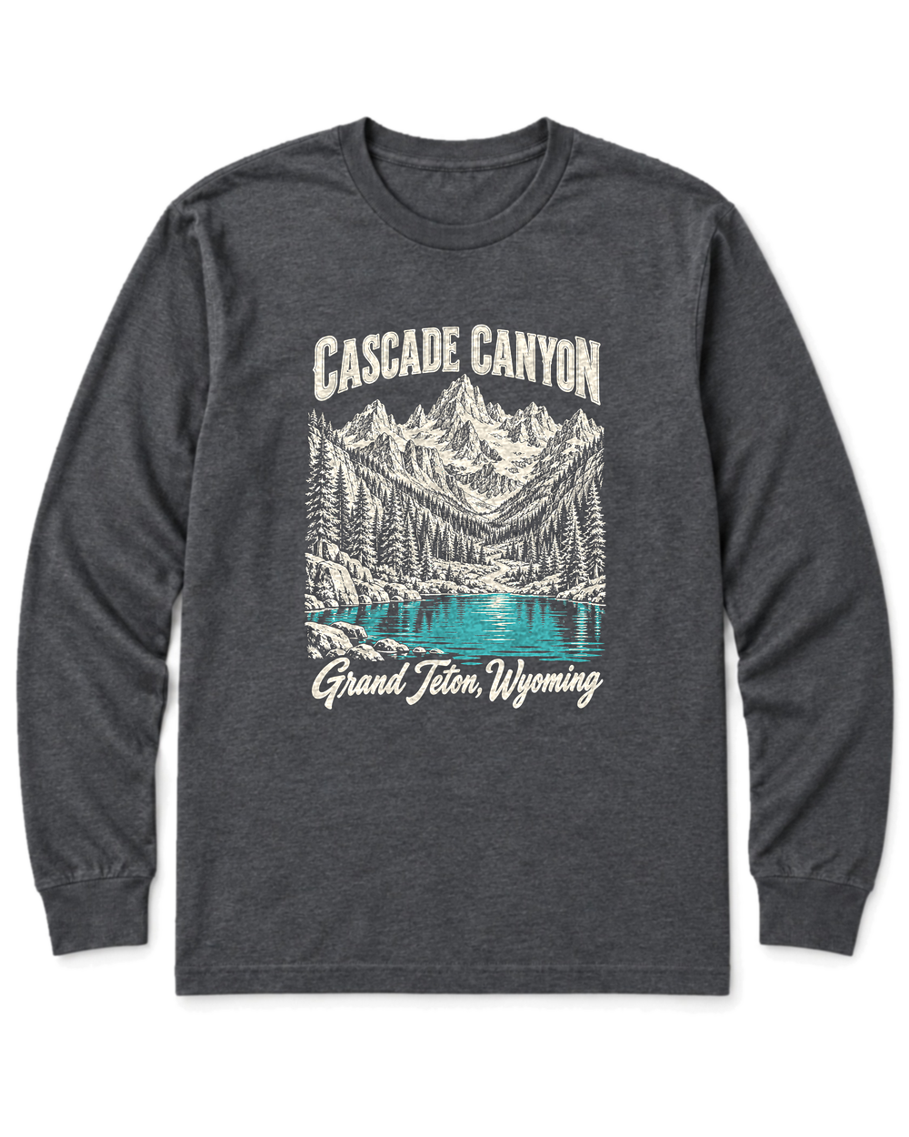 Cascade Canyon Long Sleeve Shirt - Dark Heather