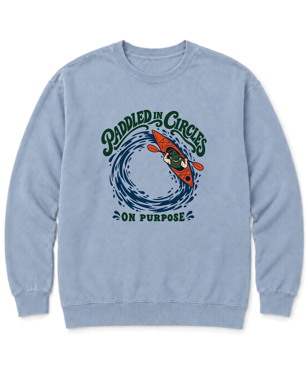 Paddled in Circles Sweatshirt - Chambray
