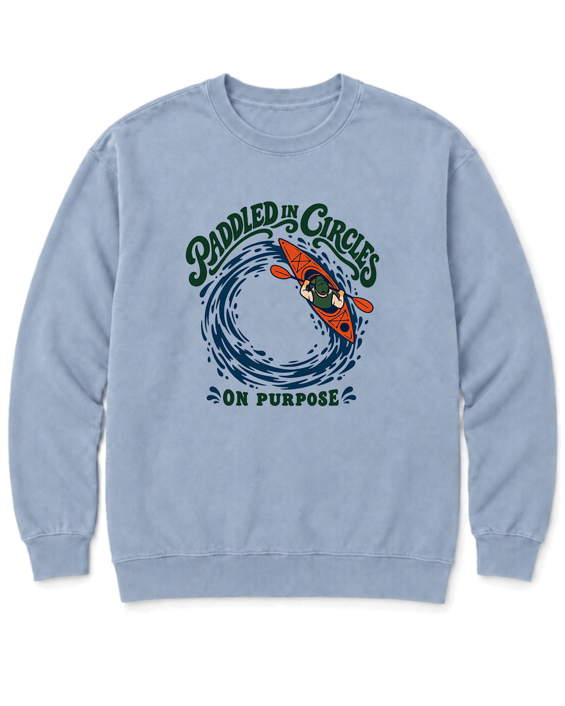 Paddled in Circles Sweatshirt - Chambray