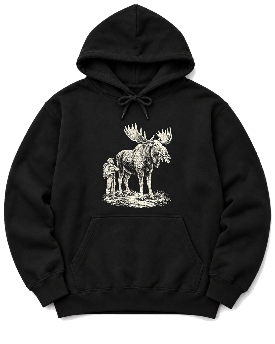 Moose Right of Way Hoodie - Black
