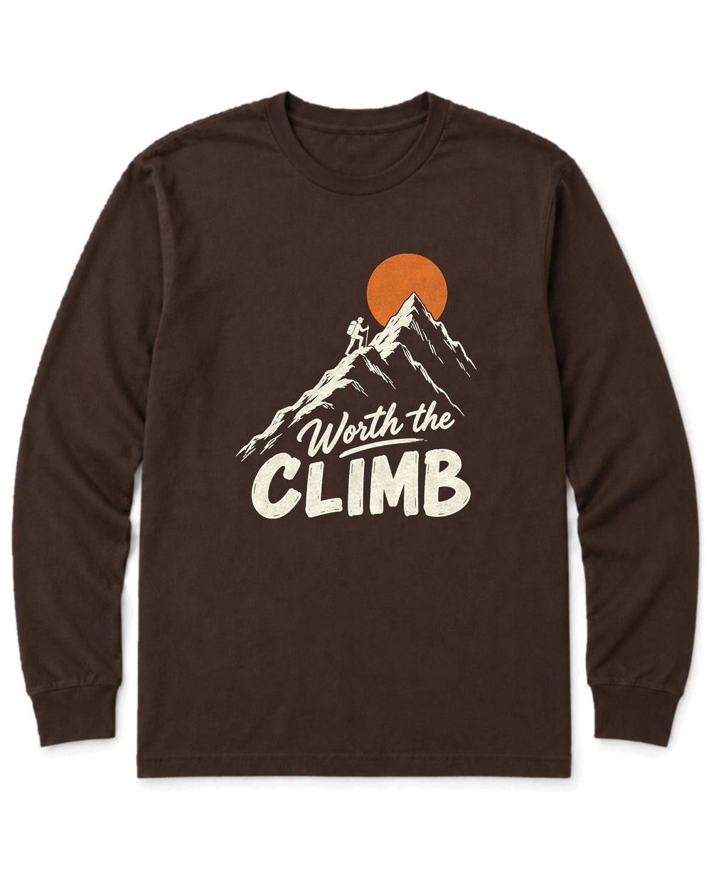 Worth the Climb Long Sleeve Shirt - Dark Chocolate