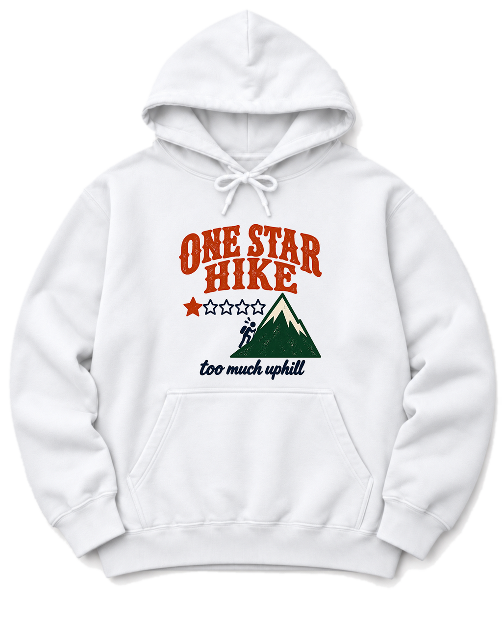 One Star Hike Hoodie - White