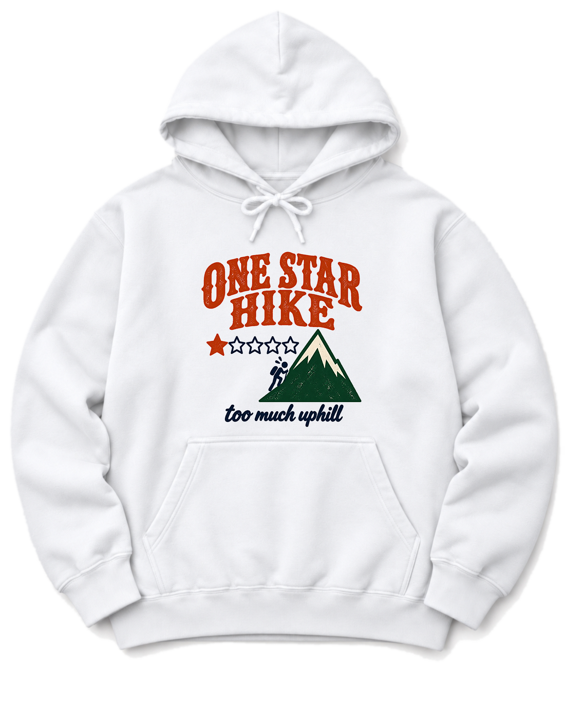 One Star Hike Hoodie - White