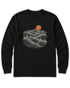 Pine Ridge Moon Long Sleeve Shirt - Black
