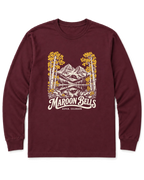 Maroon Bells Long Sleeve Shirt - Maroon