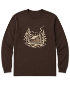 Cabin Glow Long Sleeve Shirt - Dark Chocolate