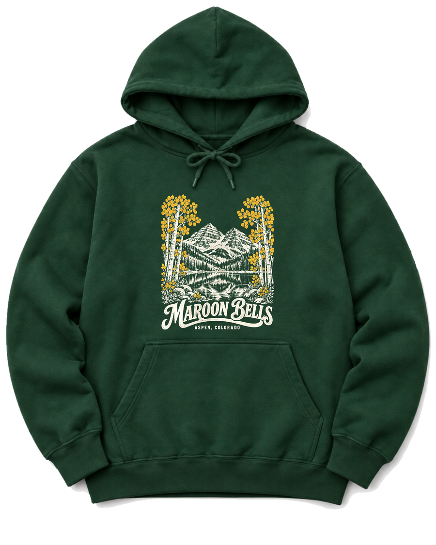 Maroon Bells Hoodie - Forest Green