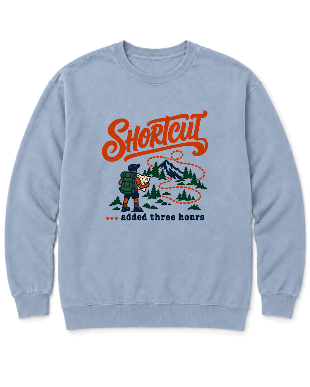 Shortcut Added Three Hours Sweatshirt - Chambray