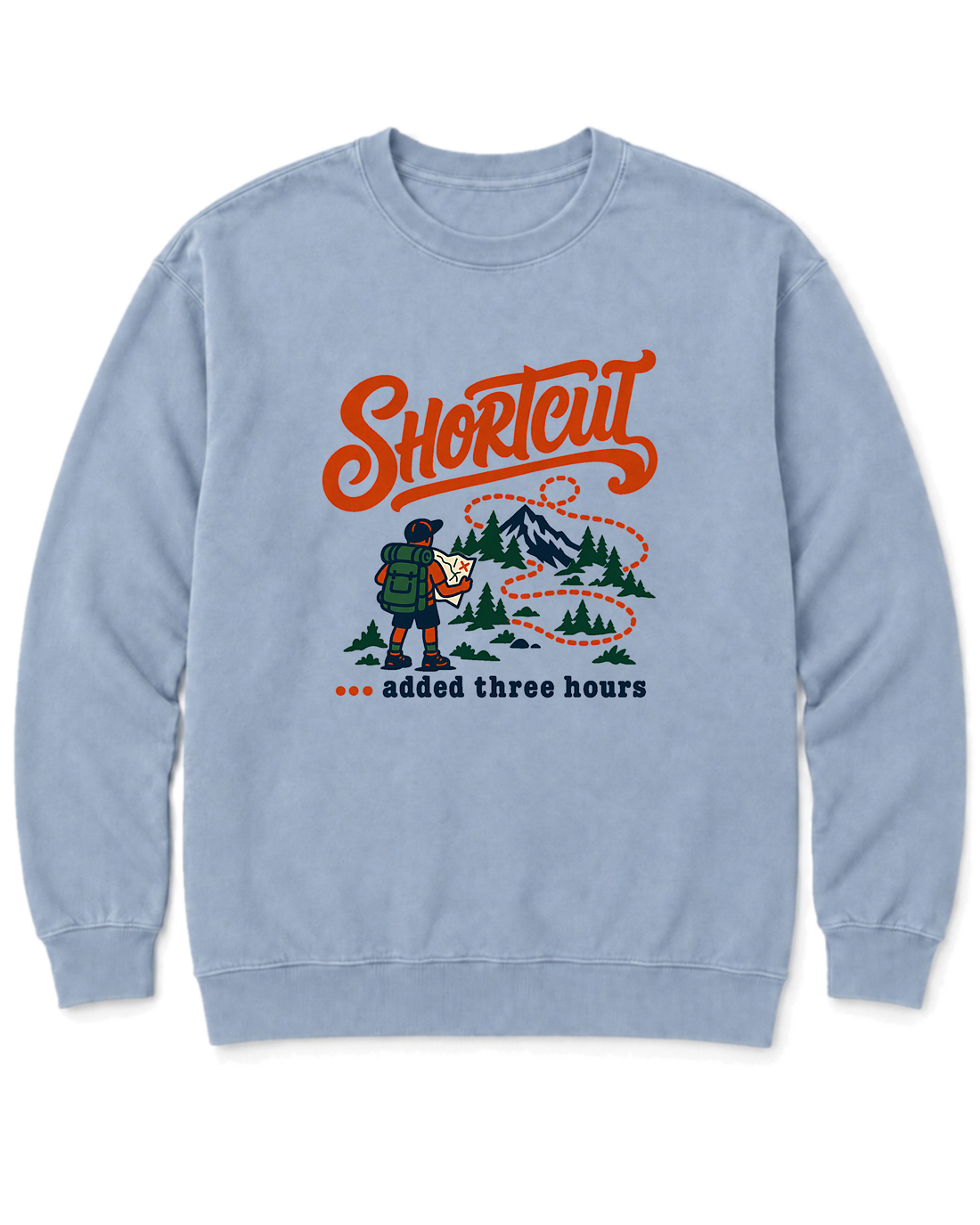 Shortcut Added Three Hours Sweatshirt - Chambray