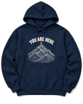 You Are Here Hoodie - Navy