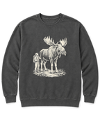 Moose Right of Way Sweatshirt - Pepper
