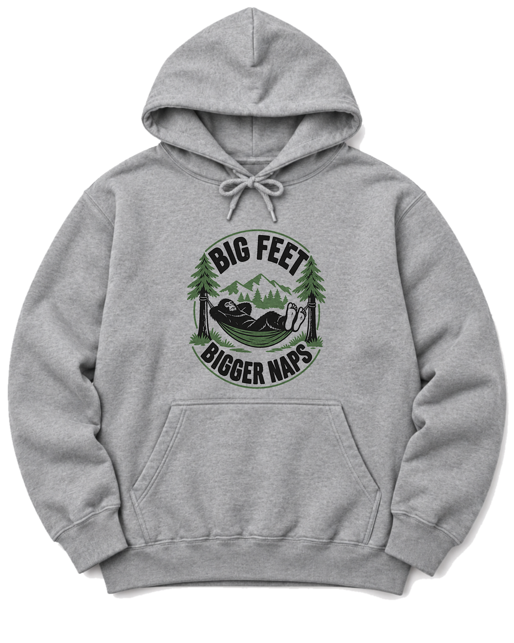 Big Feet, Bigger Naps Hoodie - Sport Grey