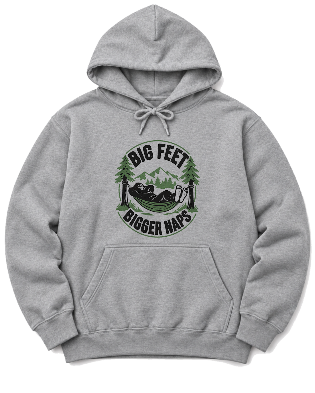 Big Feet, Bigger Naps Hoodie - Sport Grey