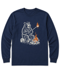 Marshmallow Meltdown Long Sleeve Shirt - Navy