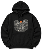 Canyon Sunset Hoodie - Black